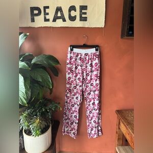 SKIMS Pink Lip Print Pajama Pants